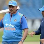 Ravi Shastri and MS Dhoni