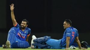 Rohit and MS Dhoni