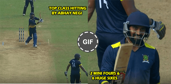 VIDEO : Abhay Negi Blasts 50 Runs in Just 14 Balls